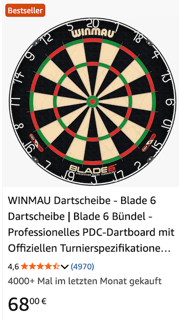 Darts Board von Winmau
